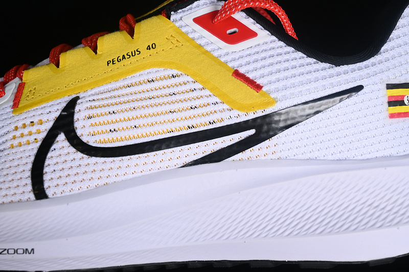 Air Zoom Pegasus 40 White/Black/Yellow/Red 3