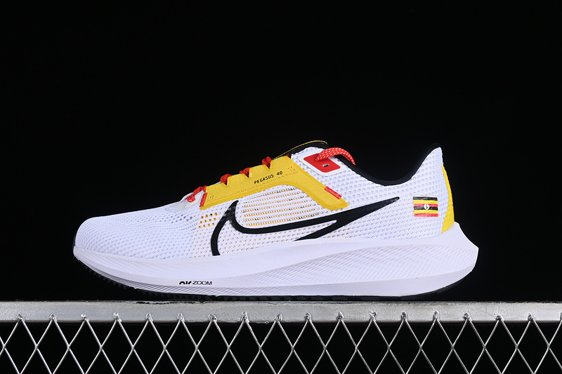 Air Zoom Pegasus 40 White/Black/Yellow/Red 13