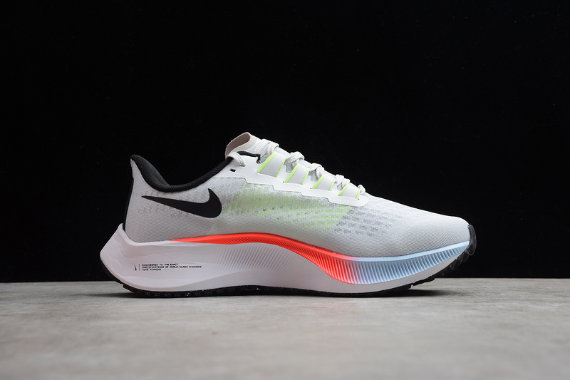 Air Zoom Pegasus 37 Pure Platinum/Laser Crimson-Psychic Blue-Black 9