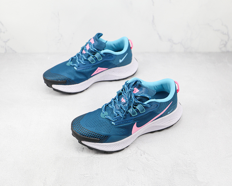 Air Zoom Pegasus Trail 3 Dark Teal Green/Armory Navy/Turquoise Blue/Pink Glow 5