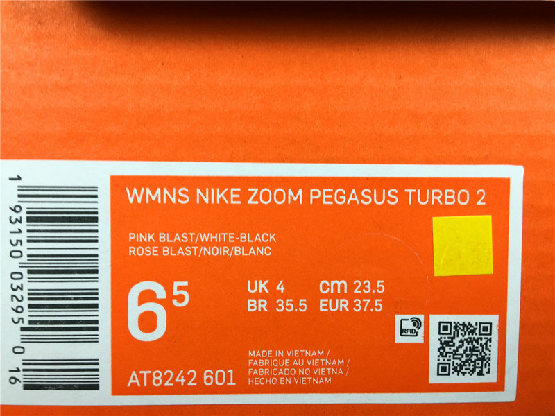 Air Zoom Pegasus Turbo 2.0 Pink/White 25