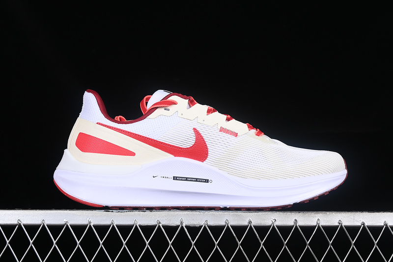 Air Zoom Structure 25 Premium White/Coconut Milk/Siren Red/University Red 3