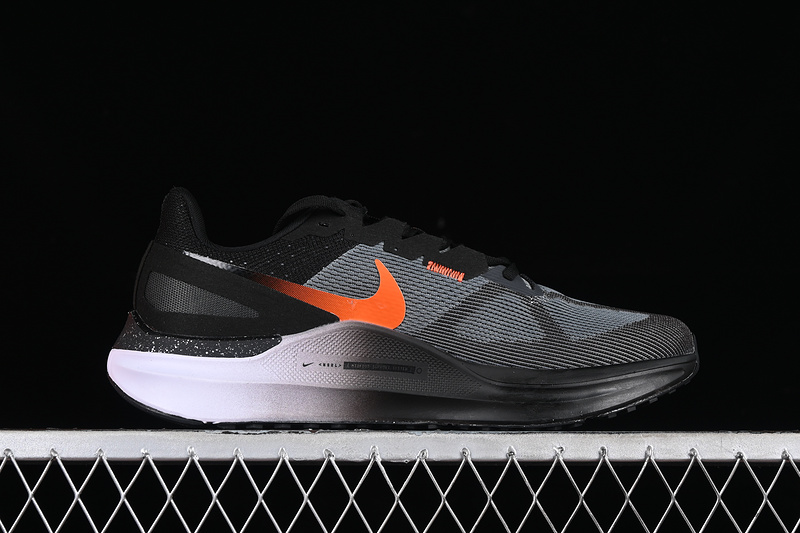 Air Zoom Structure 25 2024 Smoke Grey/Black/Dark Smoke Grey/Safety Orange 17