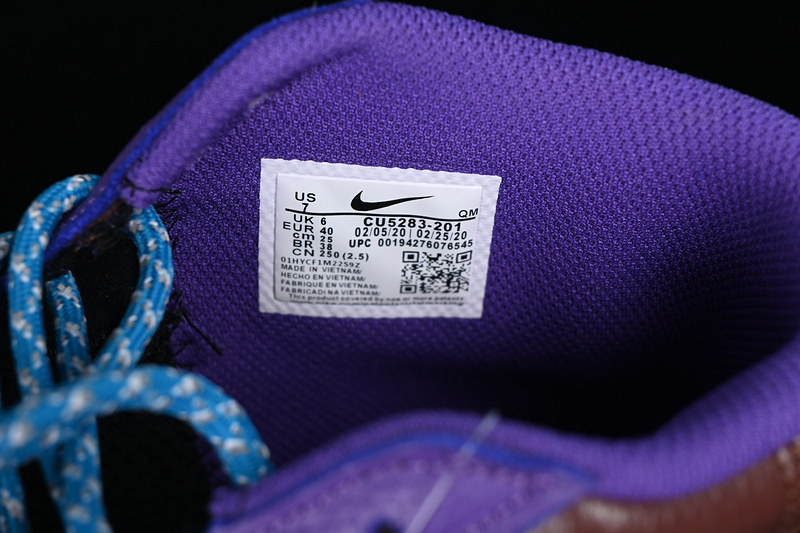 Sb Zoom Blazer Mid White/Purple/Blue/Brown 3