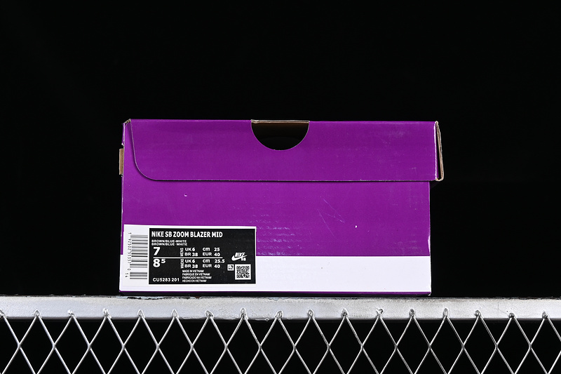 Sb Zoom Blazer Mid White/Purple/Blue/Brown 13