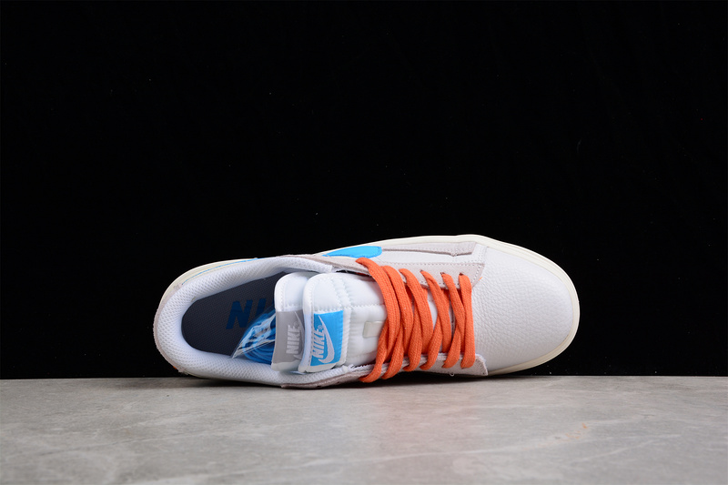 Sacai X Blazer Low White/Blue/Orange 3