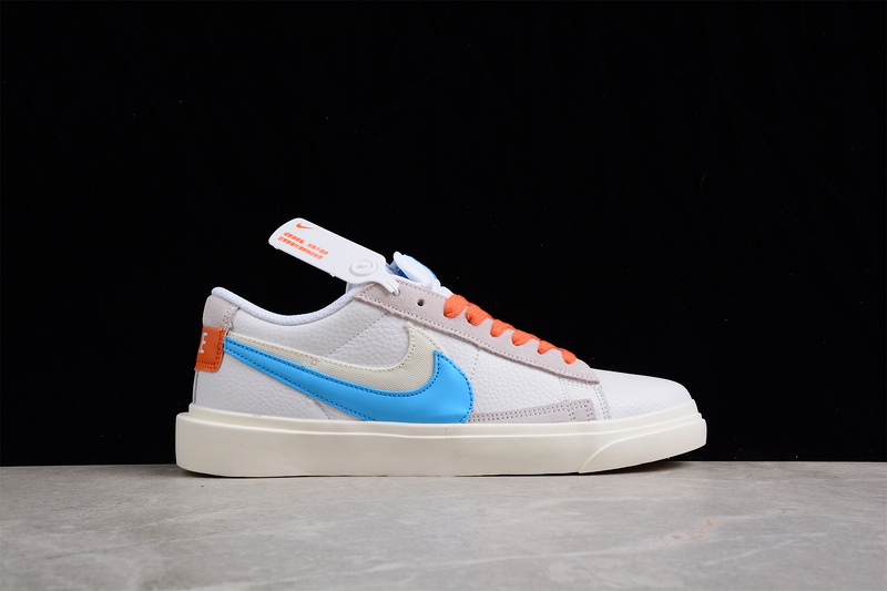 Sacai X Blazer Low White/Blue/Orange 11