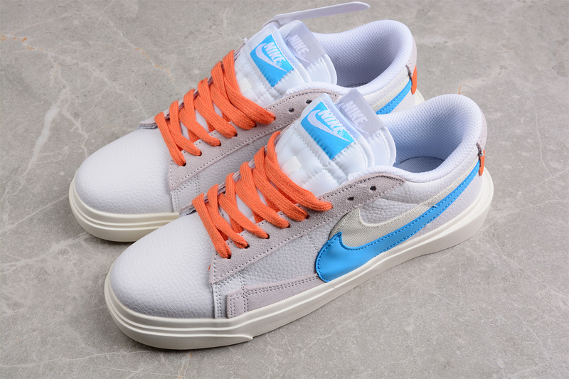 Sacai X Blazer Low White/Blue/Orange 17