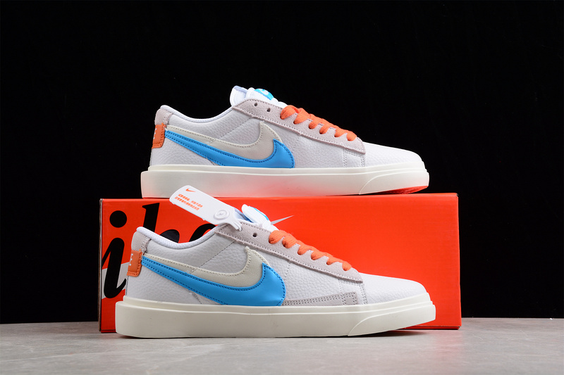 Sacai X Blazer Low White/Blue/Orange 25