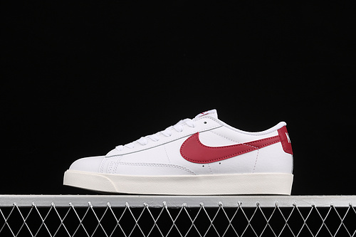 Blazer Low Leather White/White/University Red 13