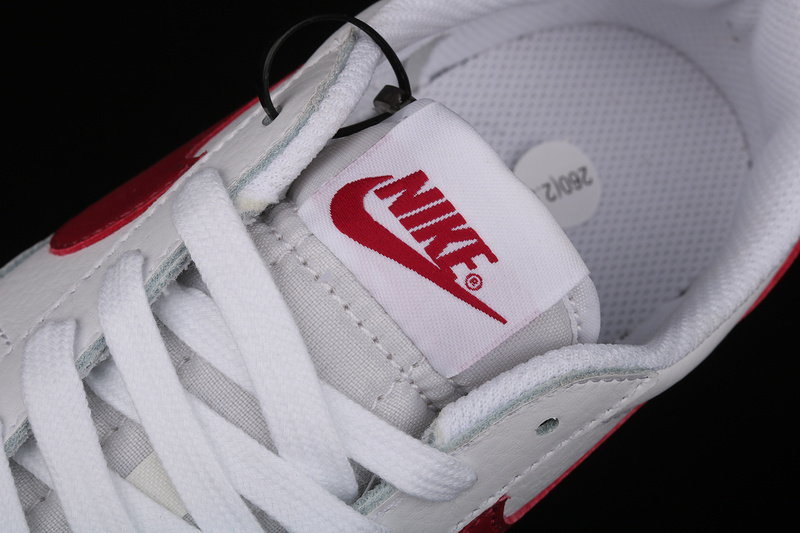 Blazer Low Leather White/White/University Red 19