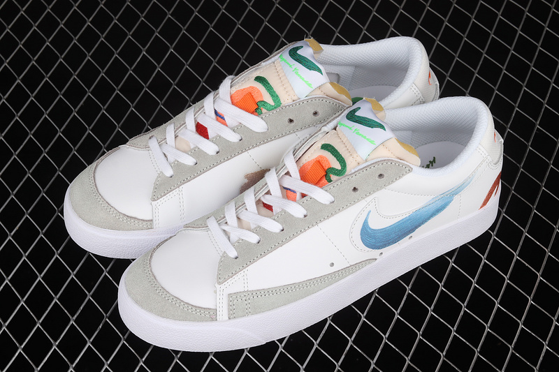 Mayumi Yamase X Blazer Low '77 Flyleather Earth Day White/Multi-Color 17