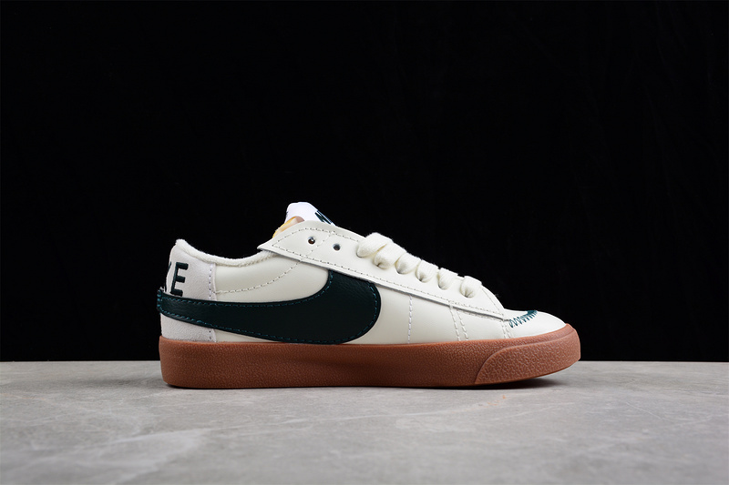 Blazer Low Jumbo White/Dark Green-Gum 9