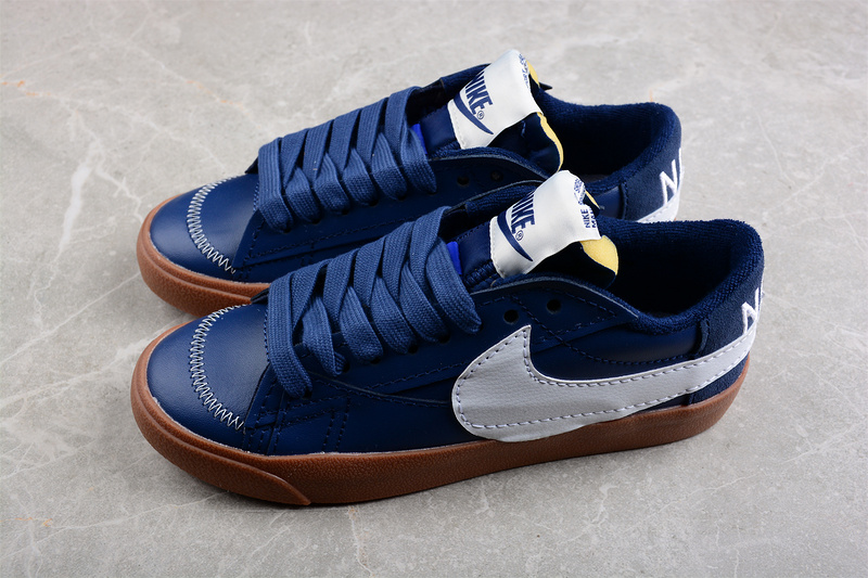 Blazer Low Jumbo White/Navy Blue/Gum 3