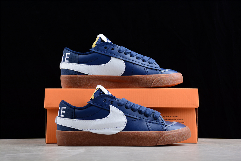 Blazer Low Jumbo White/Navy Blue/Gum 15