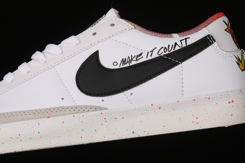 Blazer Low 77 Vintage Make It Count White/Black/Sail/Turf Orange 5