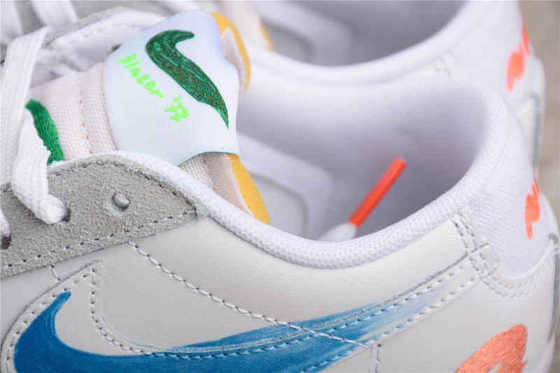 Mayumi Yamase X Blazer Low 77 Flyleather Earth Day White/Blue/Orange 7