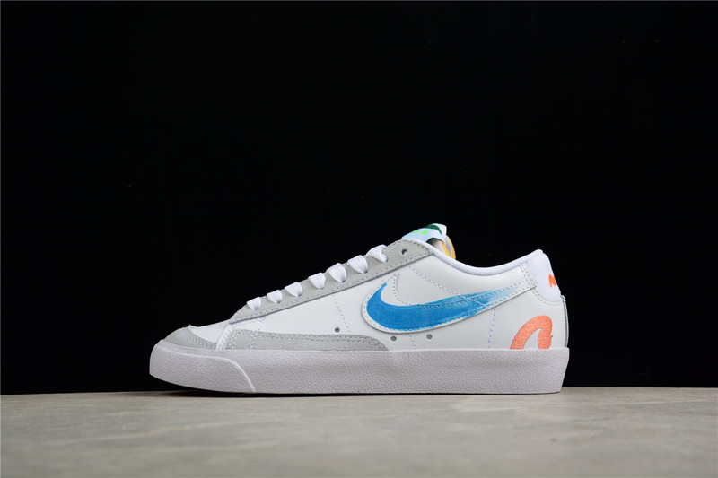 Mayumi Yamase X Blazer Low 77 Flyleather Earth Day White/Blue/Orange 13