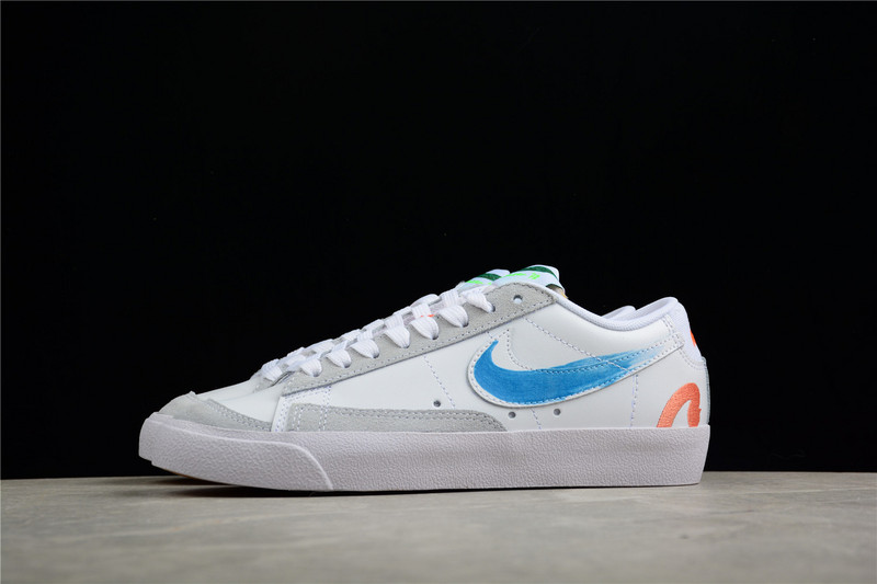 Mayumi Yamase X Blazer Low 77 Flyleather Earth Day White/Blue/Orange 25