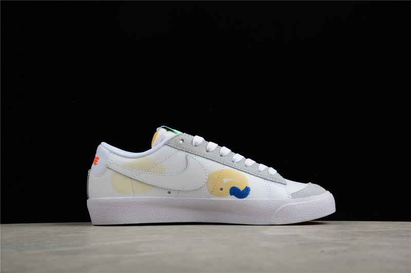 Mayumi Yamase X Blazer Low 77 Flyleather Earth Day White/Blue/Orange 29