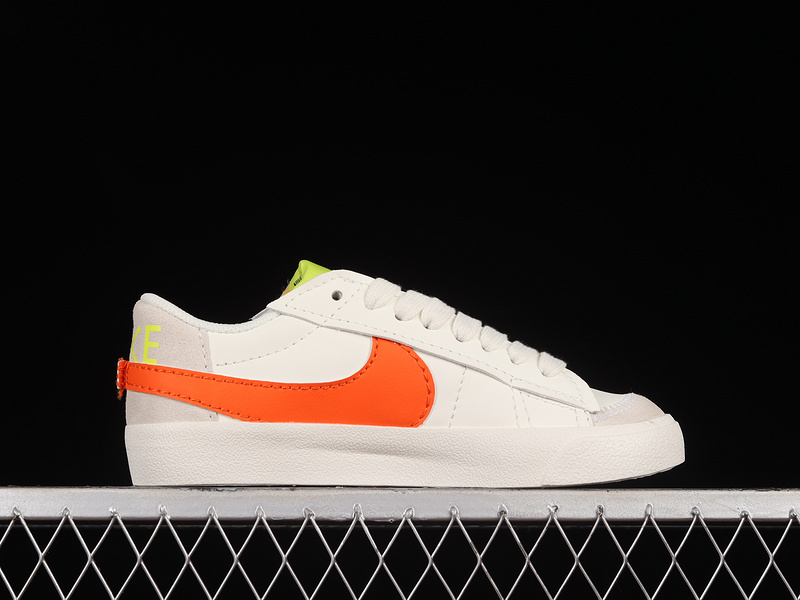 Blazer Low 77 Jumbo Sail/Rush Orange/Atomic Green 25