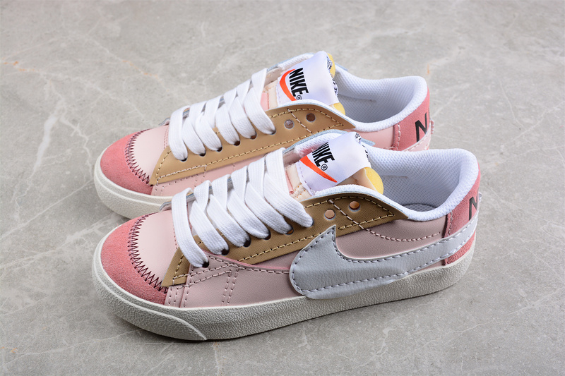 Blazer Low 77 Jumbo Pink/White/Brown 7