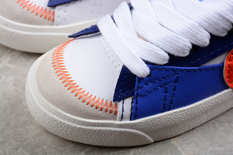 Blazer Low Jumbo White/Sail-Dark Sapphire Blue-Safety Orange 7