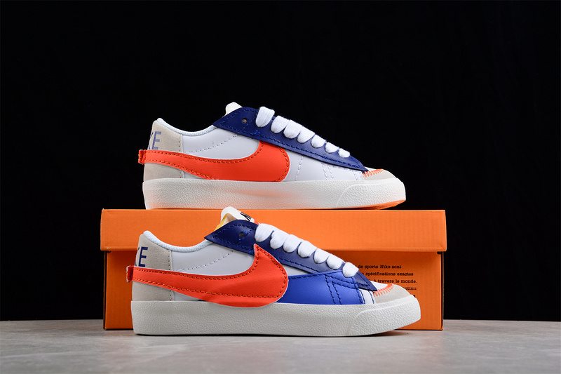 Blazer Low Jumbo White/Sail-Dark Sapphire Blue-Safety Orange 25