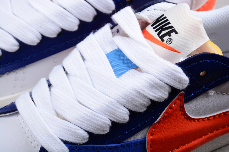 Blazer Low Jumbo White/Sail-Dark Sapphire Blue-Safety Orange 29