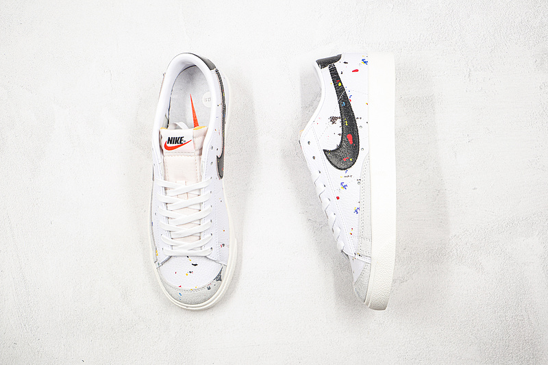 Blazer Low 77 Paint Splatter White/White/Sail/Black 5