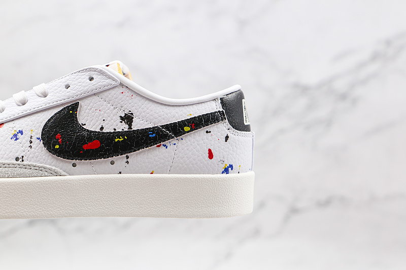 Blazer Low 77 Paint Splatter White/White/Sail/Black 15