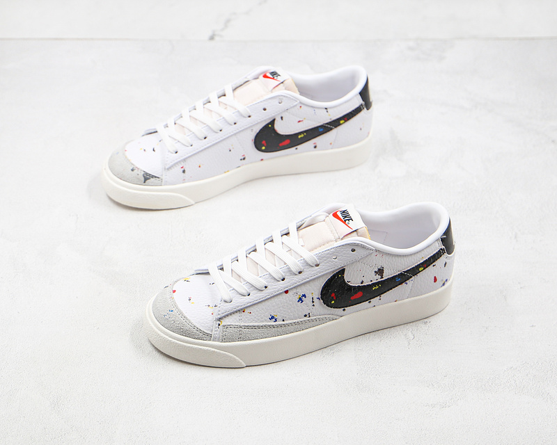 Blazer Low 77 Paint Splatter White/White/Sail/Black 17