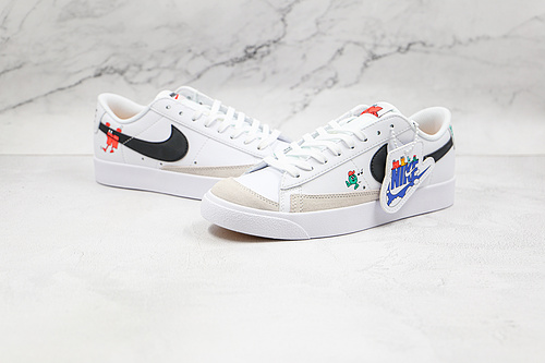 Blazer Low 77 Gs The World Is Your Playground White/Bright Crimson/Black 19