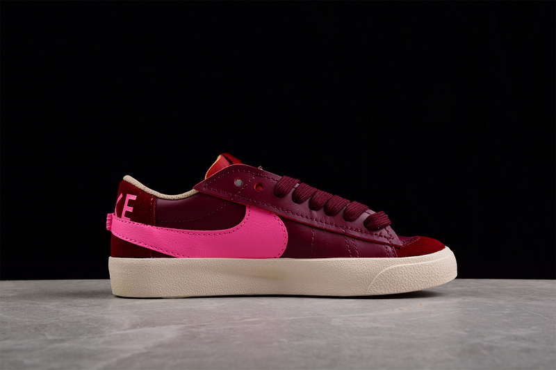 Blazer Low 77 Jumbo Burgundy/Hot Pink/Beige 17