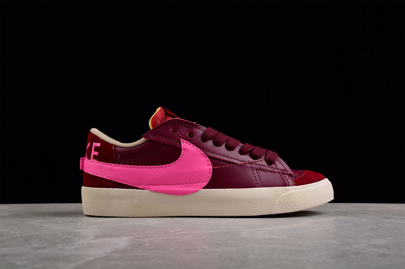 Blazer Low 77 Jumbo Burgundy/Hot Pink/Beige 25