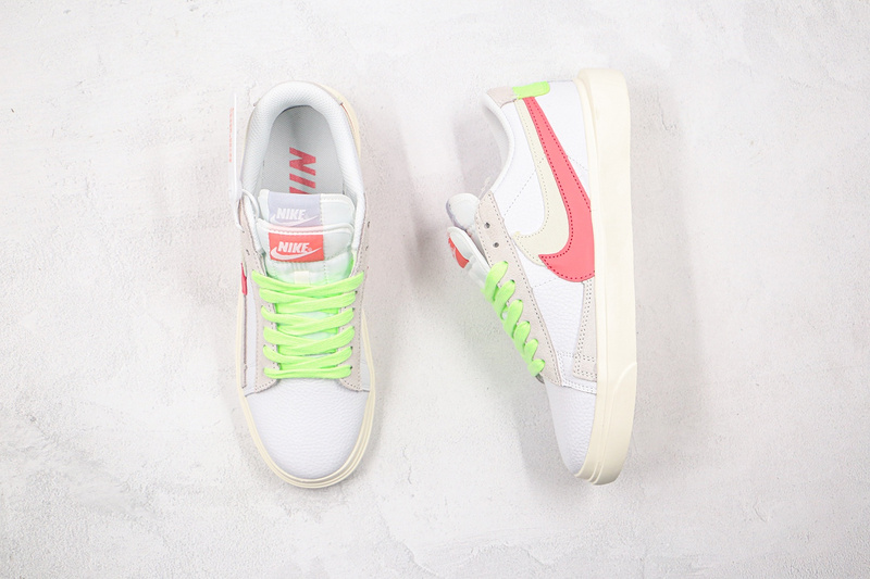 Blazer Low X Sacai Pink/Green/Varisity White 5