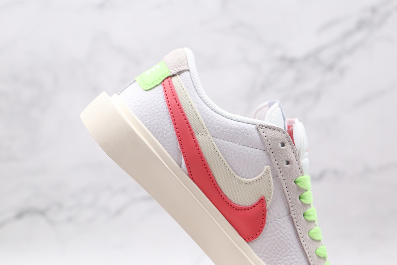 Blazer Low X Sacai Pink/Green/Varisity White 19