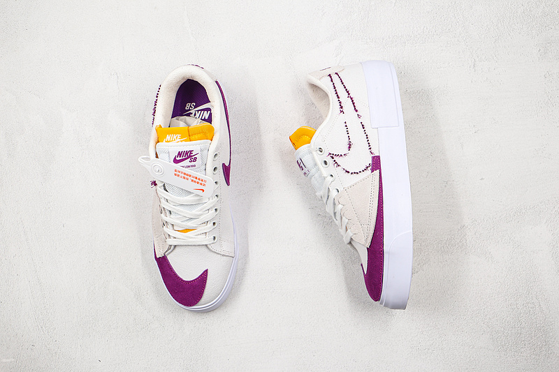 Sb Blazer Mid Edge Hack Pack White/Yellow/Purple 7