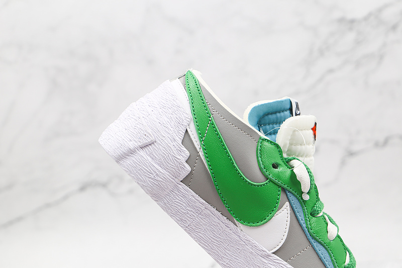 Sacai X Blazer Low Medium Grey/Classic Green/White 19