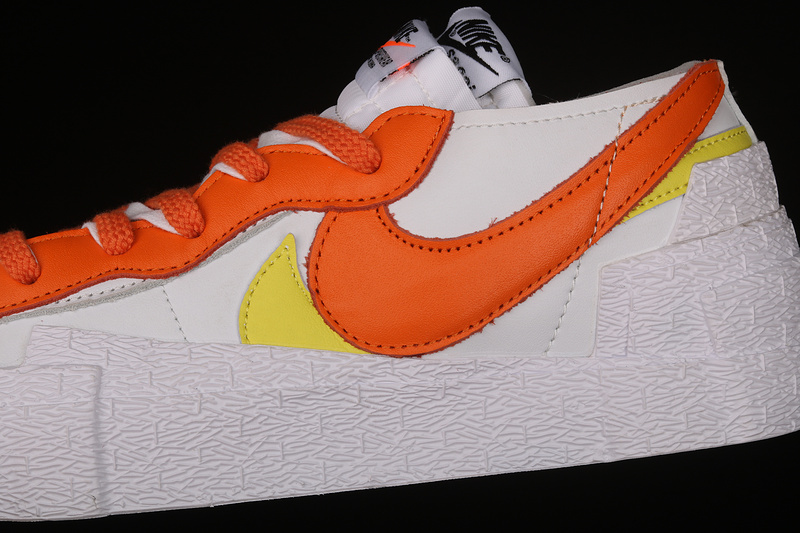 Sacai X Blazer Low White/Magma Orange/White 19