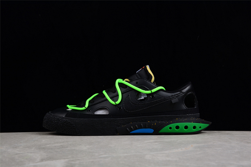 Ow X Blazer Low Black/Black/Green 23