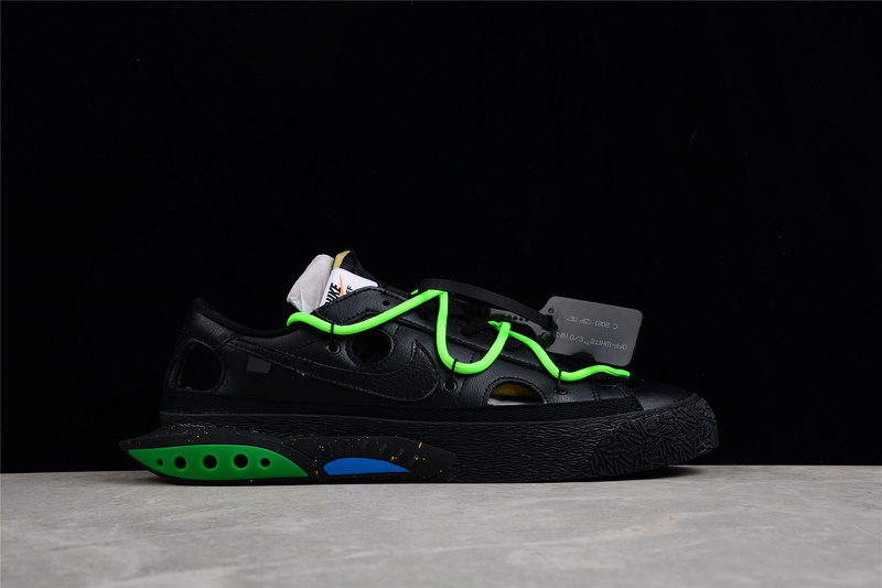 Ow X Blazer Low Black/Black/Green 33