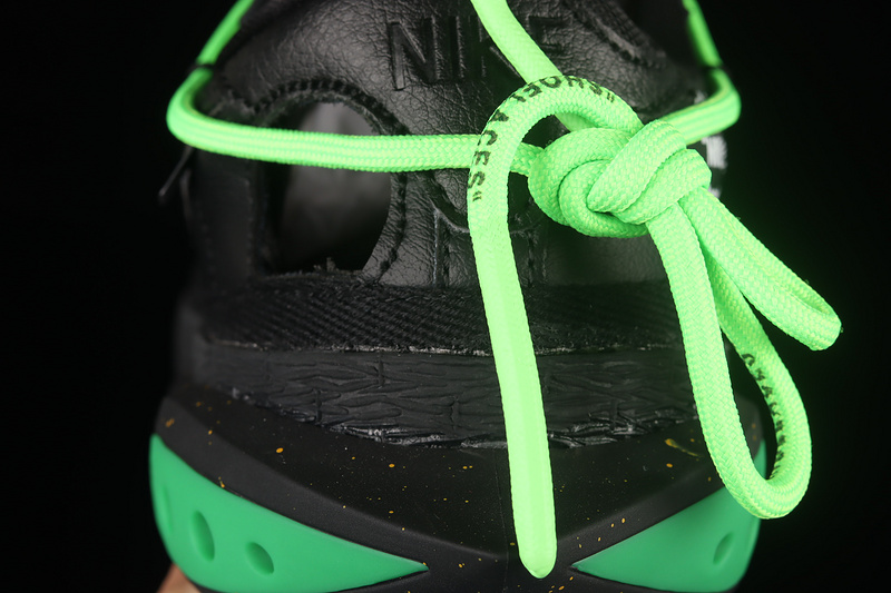 Ow X Blazer Low Black/Black/Fluorescent Green 9