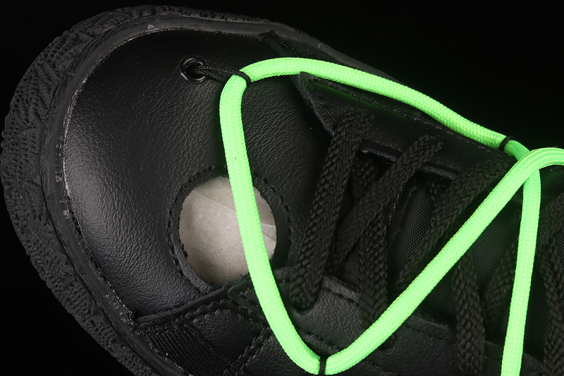 Ow X Blazer Low Black/Black/Fluorescent Green 11