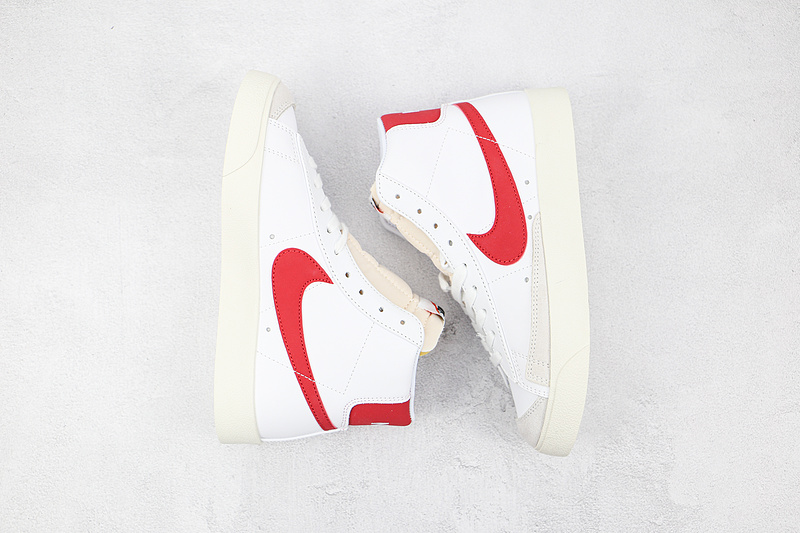 Blazer Mid 77 Vintage White/White/Sail/Team Red 11