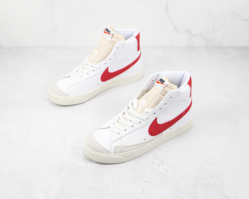 Blazer Mid 77 Vintage White/White/Sail/Team Red 15