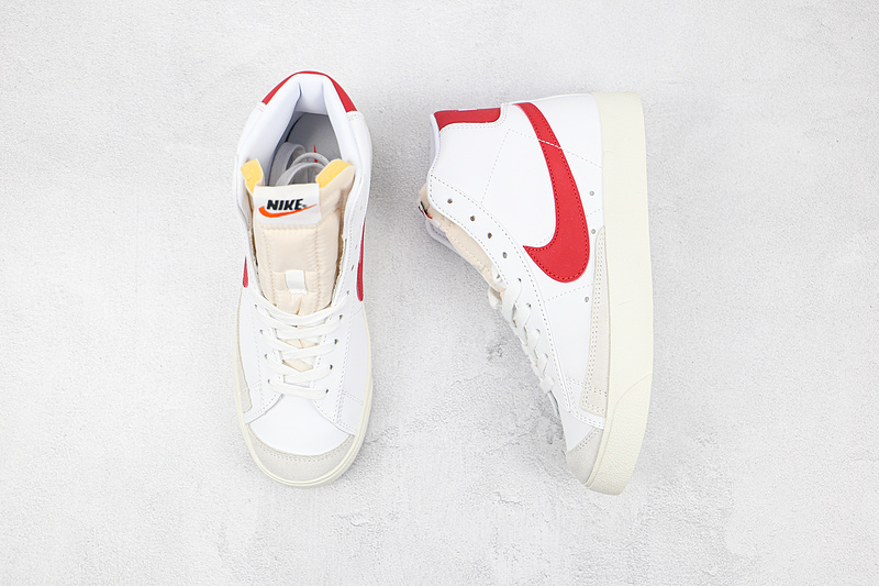 Blazer Mid 77 Vintage White/White/Sail/Team Red 19