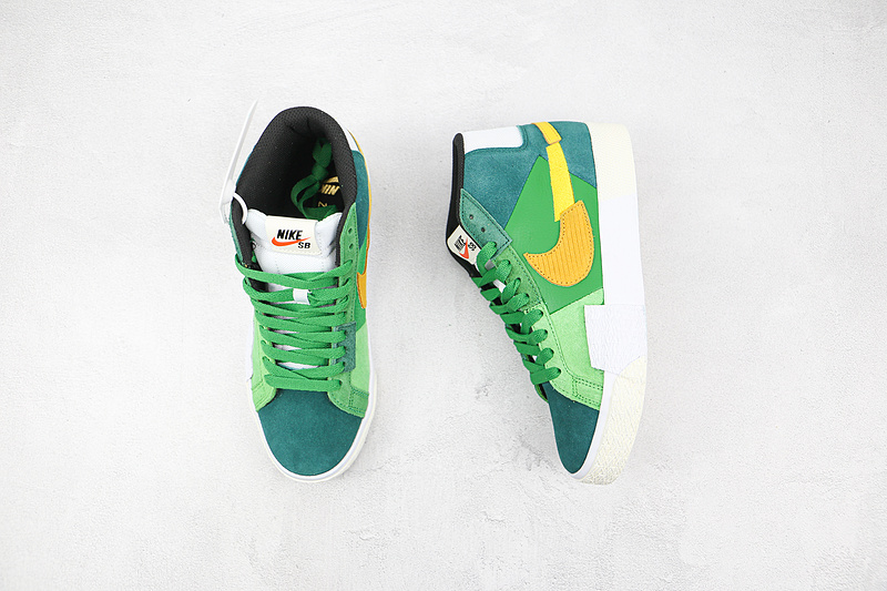 Zoom Blazer Mid Premium Sb Mosaic Pack Aloe Verde/Rainforest/Spinach Green/Gold 5