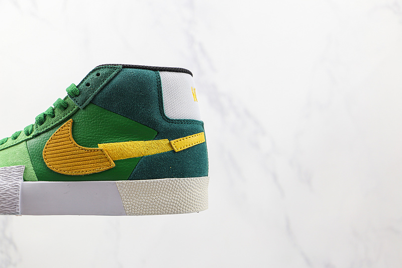 Zoom Blazer Mid Premium Sb Mosaic Pack Aloe Verde/Rainforest/Spinach Green/Gold 9