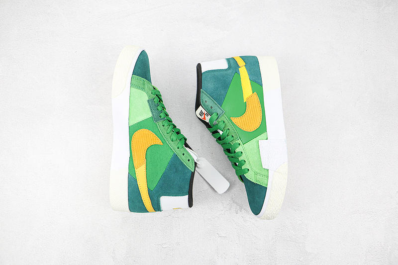 Zoom Blazer Mid Premium Sb Mosaic Pack Aloe Verde/Rainforest/Spinach Green/Gold 13